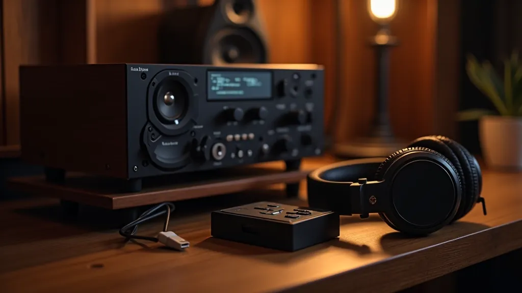 Profesionální audio vybavení v studio prostředí